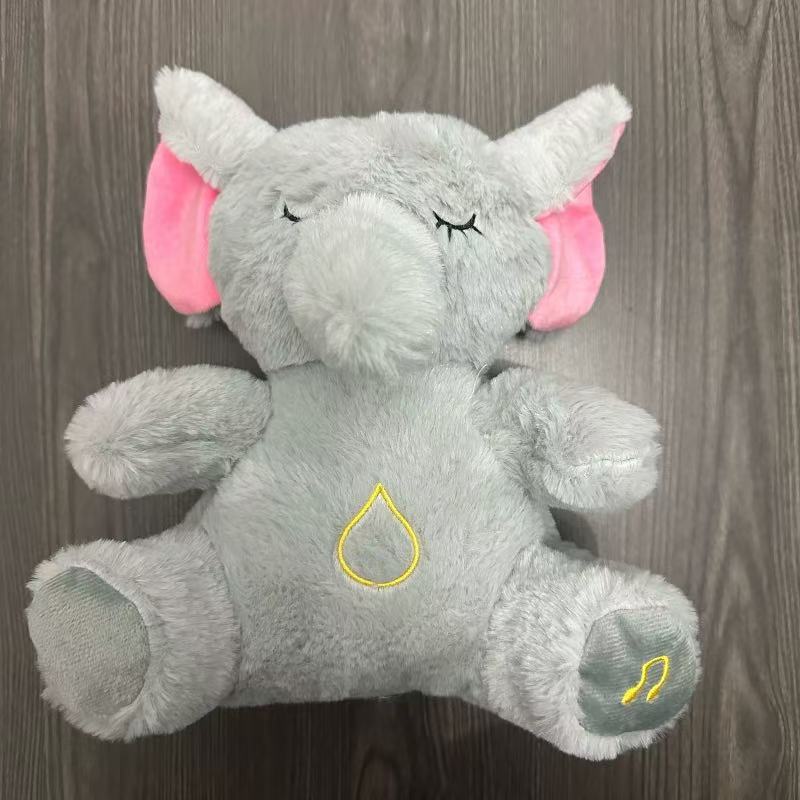 Neues atmendes Otter-Stofftier mit Musik & Licht, Weiches Kuscheltier, Beruhigender Begleiter für Kinder, Niedliches Geschenk für Mädchen