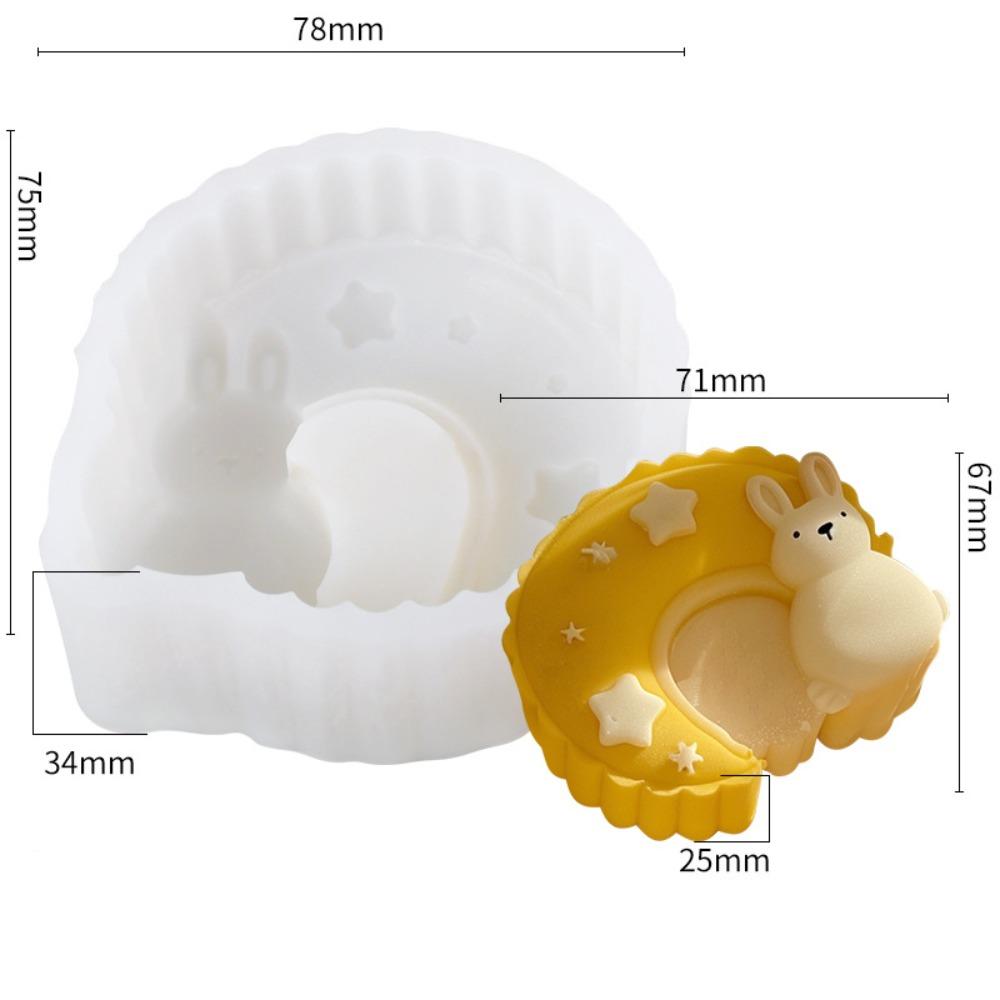 Kitchen Accessories Pastry Mold DIY Household Cake Molds Funny Moon Rabbit Silicone Molds