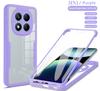 Front Back Double Protection Cover For Xiaomi Redmi Note 14 Pro Plus 11S 10S 9S 9A 9C 9T 13 Pro Plus 5G 4G Full Body Clear Case