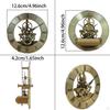 Round Clock Insert 12.6cm Retro Quiet Roman Numeral DIY Crafts Inlaid Head Gallbladder for