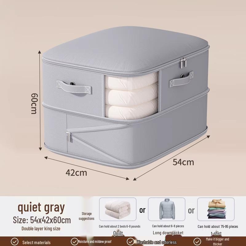 Large Capacity Transparent Vacuum Storage Bag for Down Jackets and Quilts