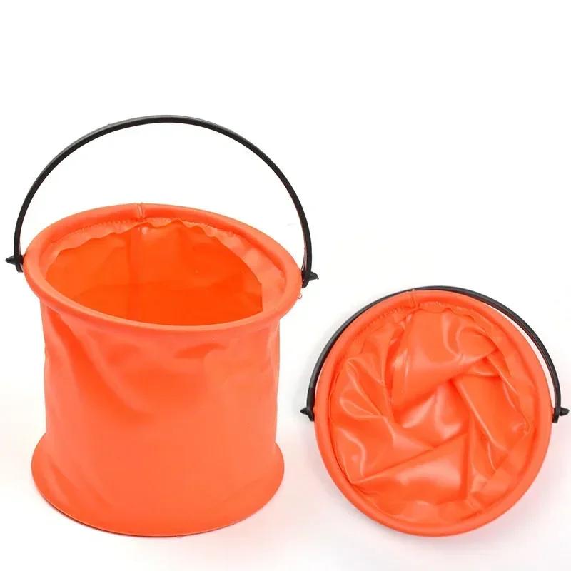 Beach Sand Toy Play Bucket Toy Folding Collapsible Bucket Gardening Tool Outdoor Sand Pool Play Tool Toy Kids Summer Favor