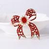 SKEDS Luxury Rhinesotne Pearl Bow Brooches For Women Exquisite Bowknot Pins Jewelry Party Wedding Crystal Corsage Badges Gift