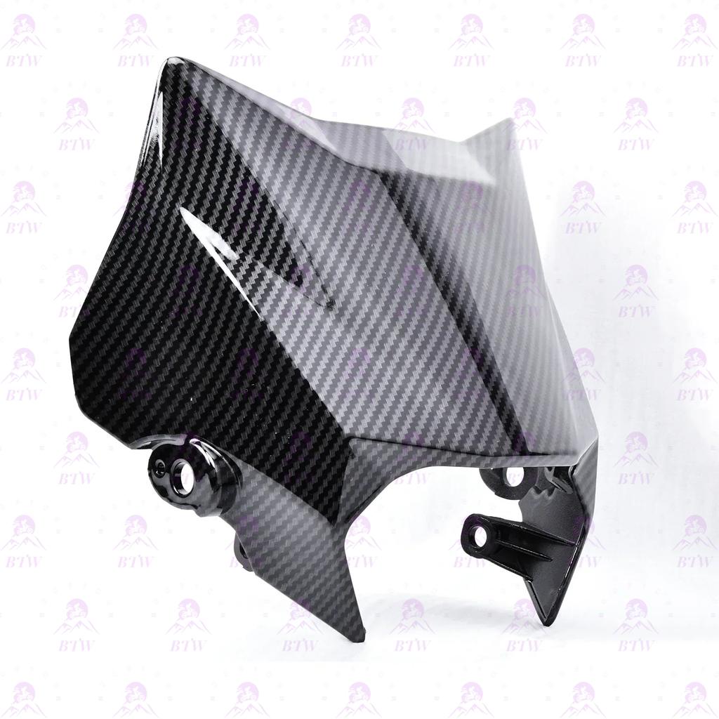For Surron Ultra Bee Carbon Fiber Water Transfer Front Headlight Fender Headlight Cover Headlight Mudguard for SurRon Motorcycle
