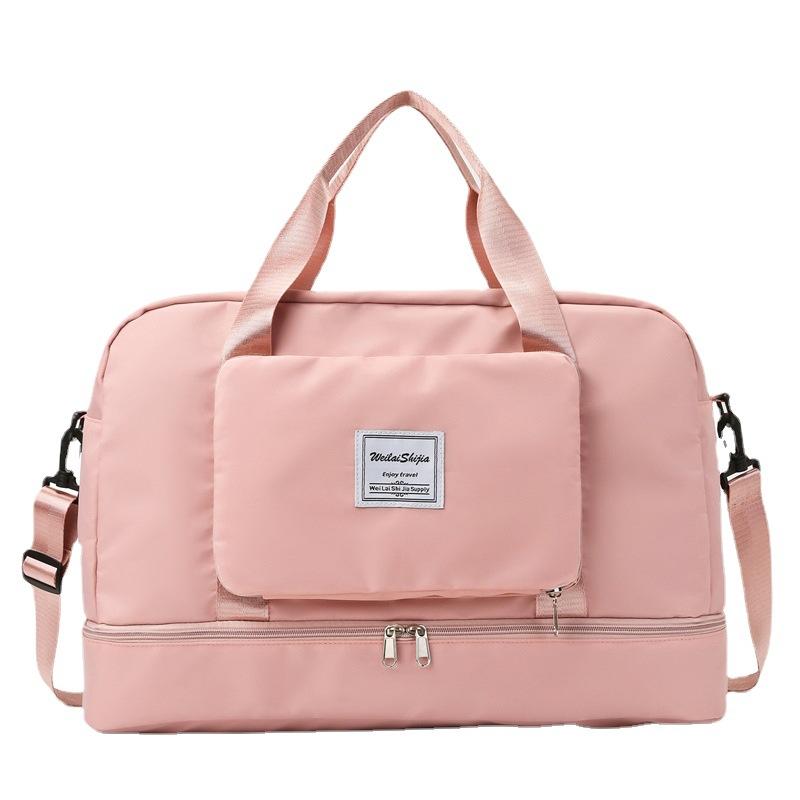 Folding Travel Bag Foldable Portable Yoga Swimming Fitness Bag Women's Short-distance Travel Boarding Sports Bag