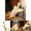 Huge 19.7/35.4/51.2in White Goose Plush Sleeping Toy Cushion For Kids