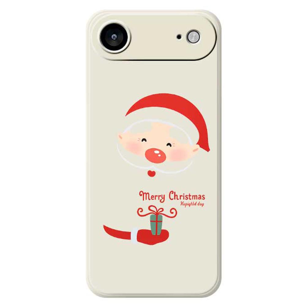Для iPhone Air Case Узор Санта-Клауса Печать Прямой Край ТПУ Задняя Крышка Телефона B
