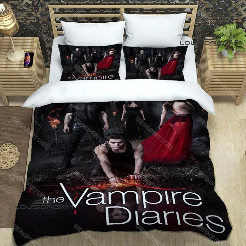 The Vampire Diaries Damon Salvatore Beddengoed Sets Prachtige Bedbenodigdheden Set Dekbedovertrek Beddekenset Beddengoed Verjaardagscadeau