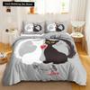 3PCS Single-sided Printed Bedding Set ,Comforter Cartoon Cute Cat Duvet Bedding Cover Pillows Comfortable Bedspreads BeddingSet