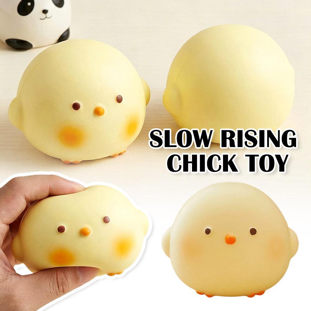 Cute Chick Squishy Toy Slow-Rising Stress Relief Sensory Fidget Toy for Kids and Adults Anxiety ADHD Autism Relief