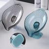 Leaf Suction Cup Soap Dish Holder - Wall-Mounted, Punch-Free Draining Rack