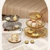 3-Tier Light Luxury Fruit and Snack Storage Plate