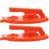 Raindrops Orange Pp Dumpling Maker 2 In 1 Easy To Use For Home 2pcs