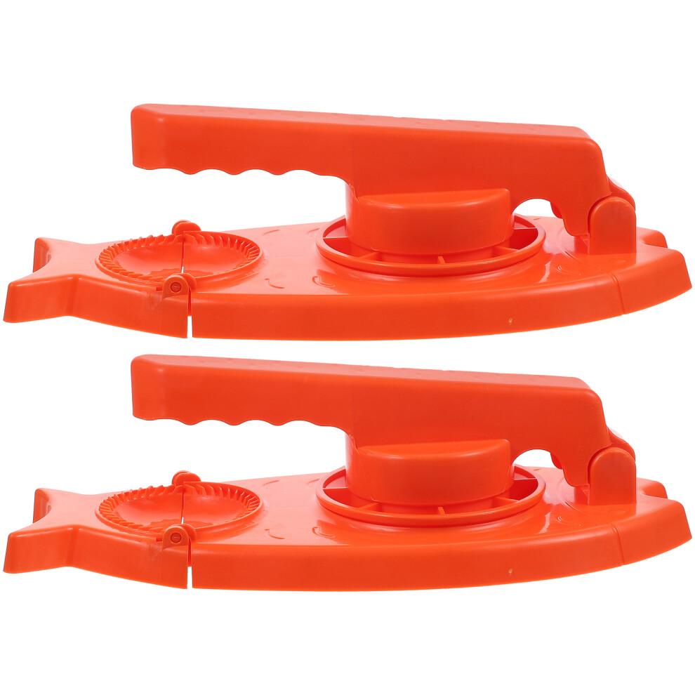 Raindrops Orange Pp Dumpling Maker 2 In 1 Easy To Use For Home 2pcs
