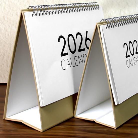 2026 Stolový kalendár so špirálovou väzbou Január až December 12 mesiacov Týždenný Mesačný plánovač