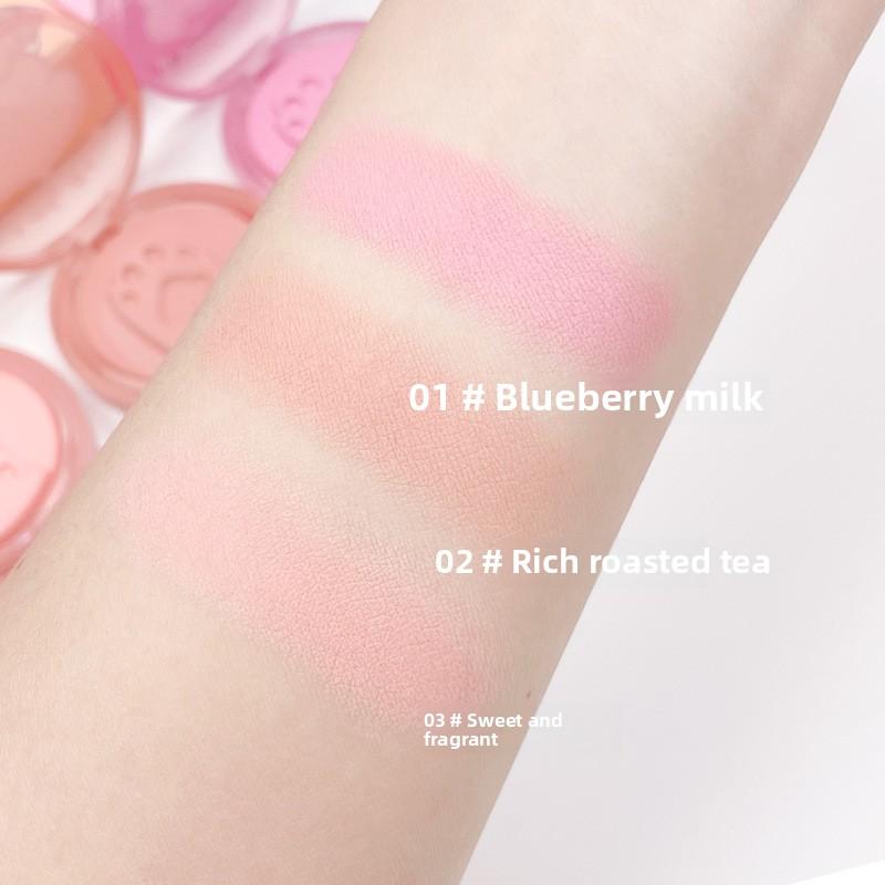 Cute Cat Paw Printed Blush Cream Natural Nude Makeup Energetic Girl's Whitening Rouge
