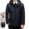 Brand High-End Men's Goose Down Jacket: Thickened, Warm, Hooded, 5-in-1 Casual Coat for Middle-Aged Dads