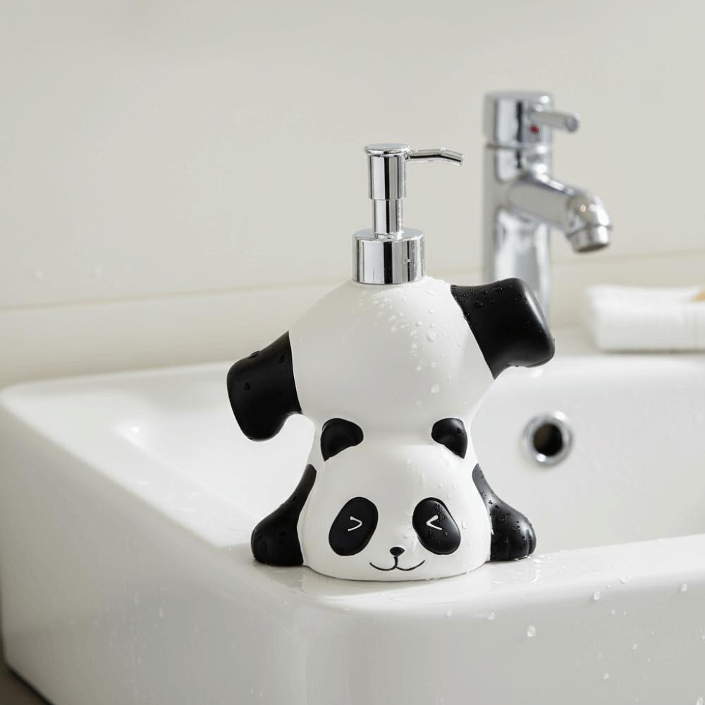 Cute Panda Soap Dispenser Press Bottle Shampoo Soap Dispenser  Children/Kids