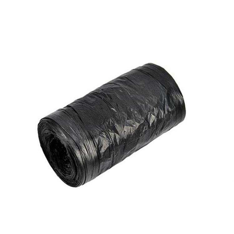 Haushalts-Müllsack mit einer Rolle und flacher Öffnung, verdickt mit Roll Point Break-Plastiktüte, Einweg-Müllsack in der Farbe Schwarz #C0KH0# schwarz
