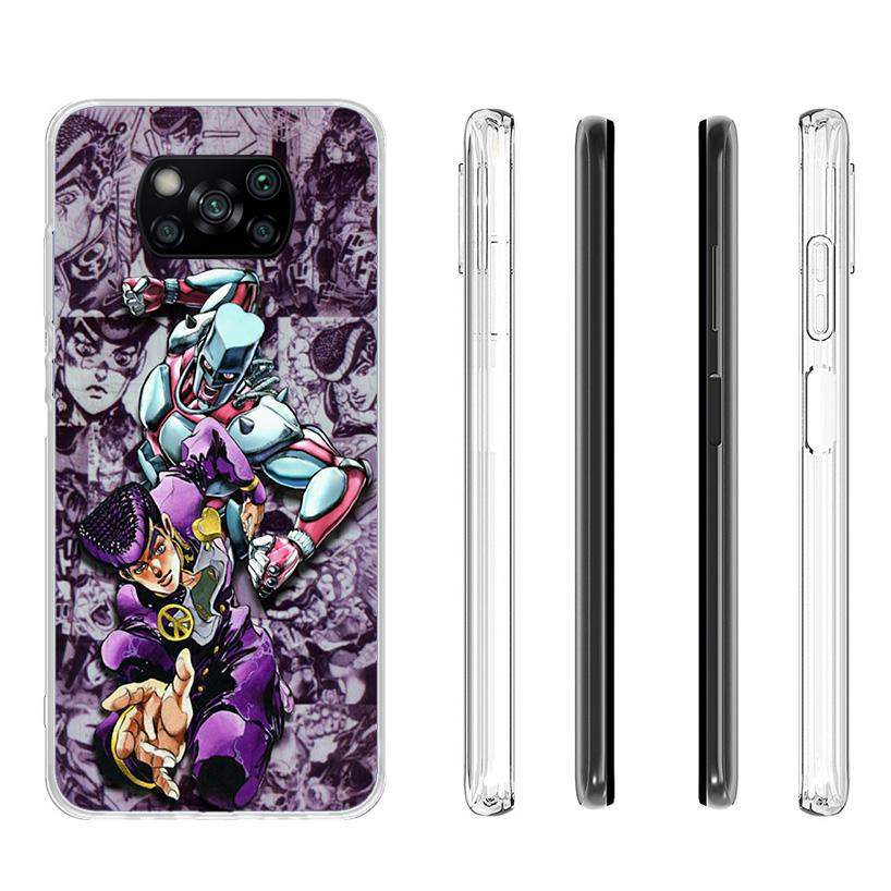 JoJo Bizarre Adventures Anime Phone Case For Xiaomi Poco X7 X6 X5 Pro F7 Ultra Redmi 15C 15 13C 13 12C 12 10 10A 10C 9 9A 9C 9T