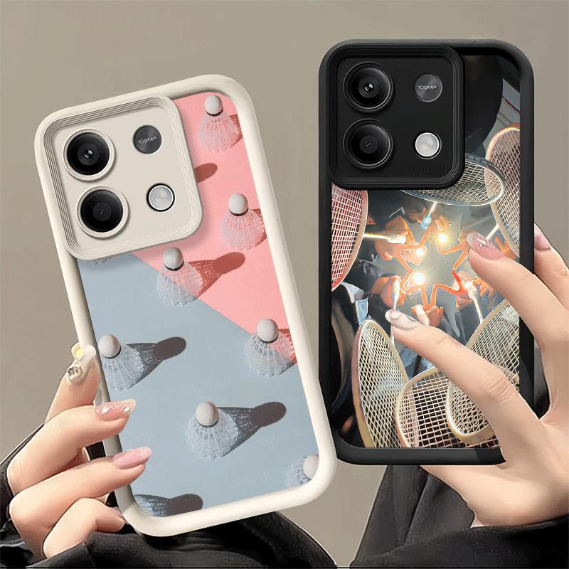 Phone Case for Xiaomi Redmi Note 15 14 13 Pro Plus Badminton Sport Shell 12S 11 11S 11T 5G 14S Soft Silicone Funda