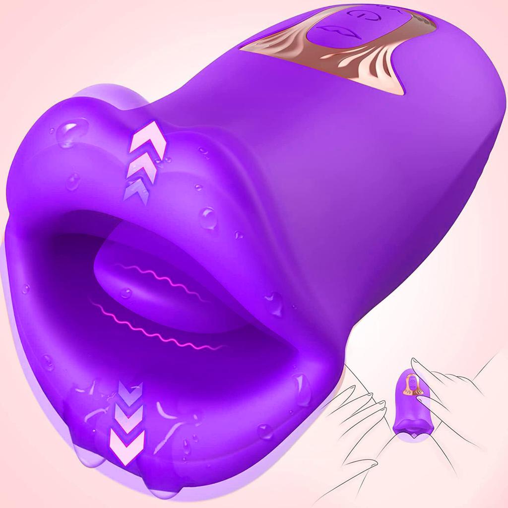 Sexspielzeug Saugvibrator für Frauen Zungenlecken Klitoris Sauger Weiblich Leistungsstarker Klitoris G-Punkt Brustwarzenstimulator Erwachsenenartikel