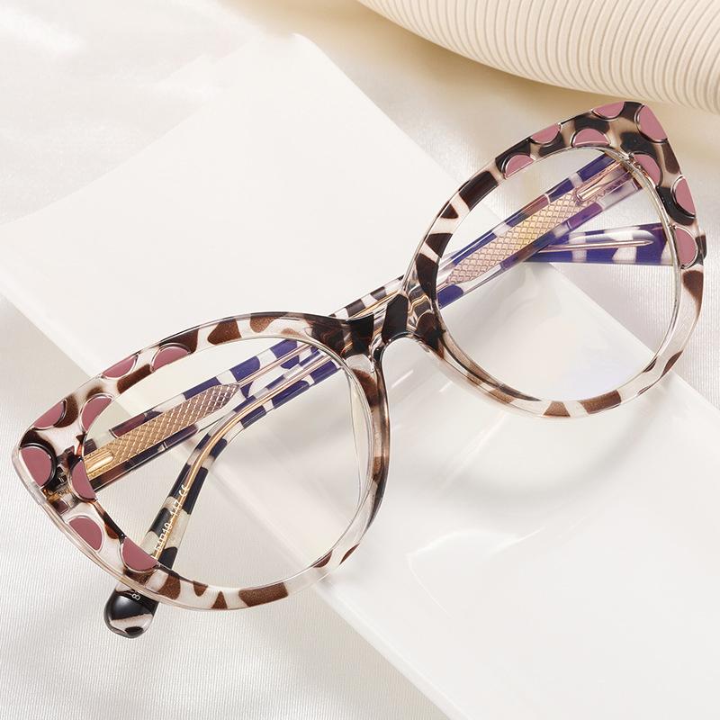 Antifatigue PC Screen Cat Eyes Eyeglasses Women Vintage Eyeglasses Women Blue Light Filter Presbyopia Hyperopia Presbyopia Eyeglasses Plus