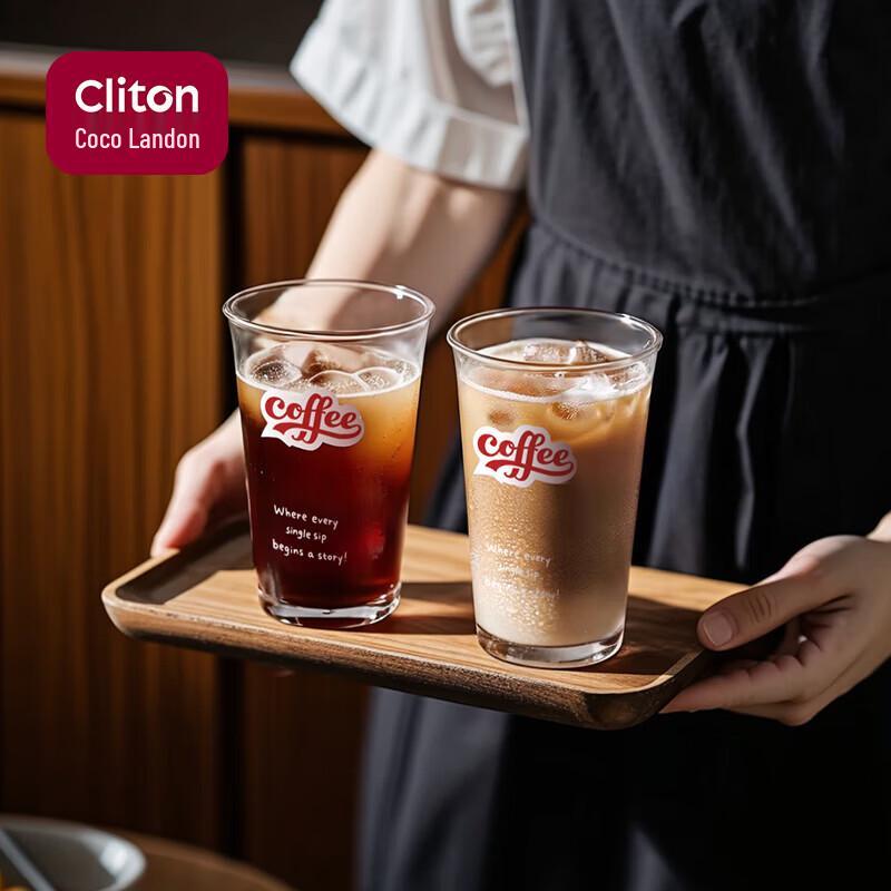 

CLITON Japanese Ribbed Glass Coffee Cups