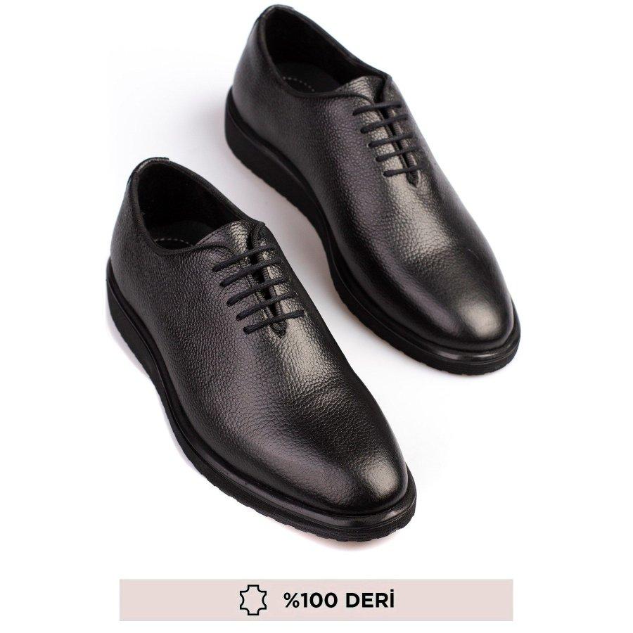 

Men s Genuine Leather Lace-up Classic Shoes 41 чорний