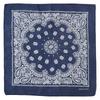 Trifong Bandana marineblaues Bandana Herren-Taschentuch Paisley-Bandana Erwachsener stilvoll 100% Baumwolle Baumwolle Cashewnuss-Muster Unisex 55cm x 55cm blau KC-E