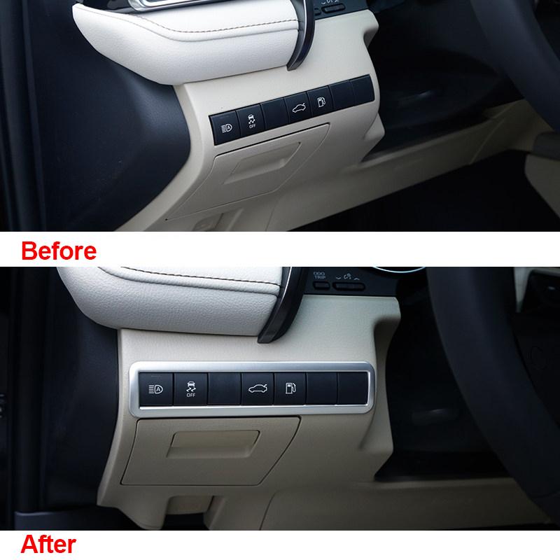 Für Toyota Camry 70 XV70 2018 2022 2023 Hybrid Auto Scheinwerfer Einstellung Taste Trim Abdeckung Innen Zubehör