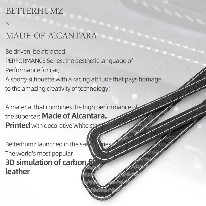 For Ford Mustang GT 2015-2025 Made of Alcantara Car Interior Door Air Vent Outlet Panel Trim Protect Sticker Tuning Accessories