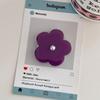 Korean Style Pearl Flower Phone Airbag Holder - Retractable Desktop Phone Stand