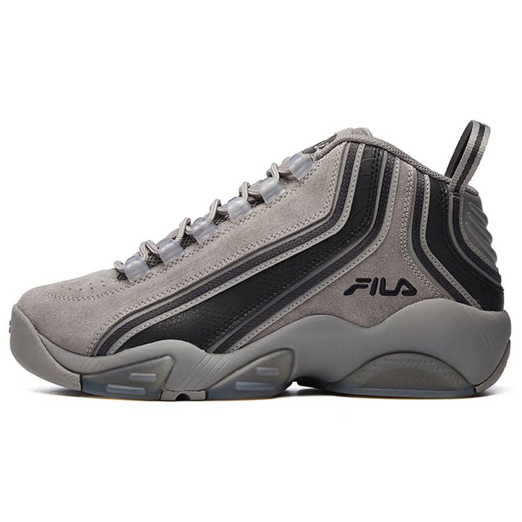 Fila Stack 2 Forward Fabric Synthetic Leather Suede Versatile Mid-Top Retro Basketball Shoes Men Sneaker Sky-Gray F12M111224FDS