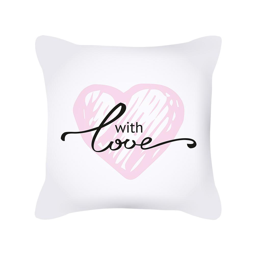 Home Decor Bedroom Pillowcases Valentine's Day Pink Girly Pattern Pillowcases
