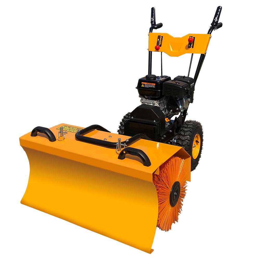 Hand-Push Multifunctional Snow Pusher - High-Power Snow Blower for Streets and Municipal Use