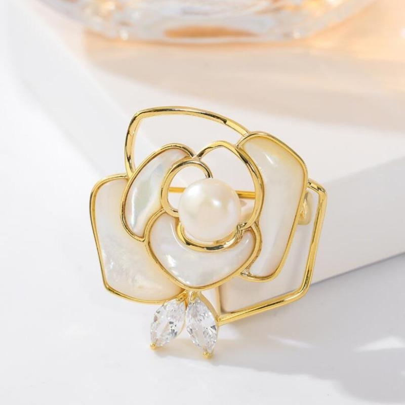 1Pc Rose Brooch Exquisite Personalized Pin Fashionable Elegant Jewelry Accessories Party Banquet Wedding Souvenir Gift