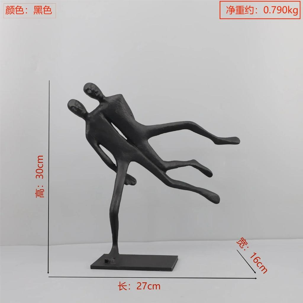 Artigianato in Metallo Figura di Movimento Creativa Sportivo di Immersione Scultura Astratta Nuotatore Statuetta Metallica Decorazione per la Casa