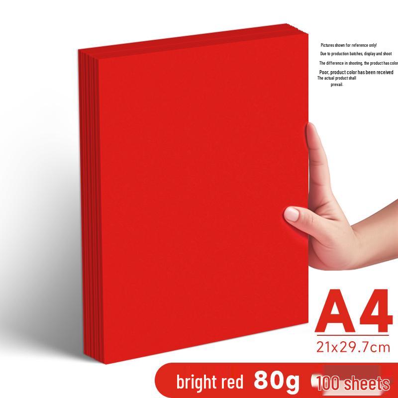 Leuchtend rotes A4/A5 70g Druckpapier für Büro und Basteln