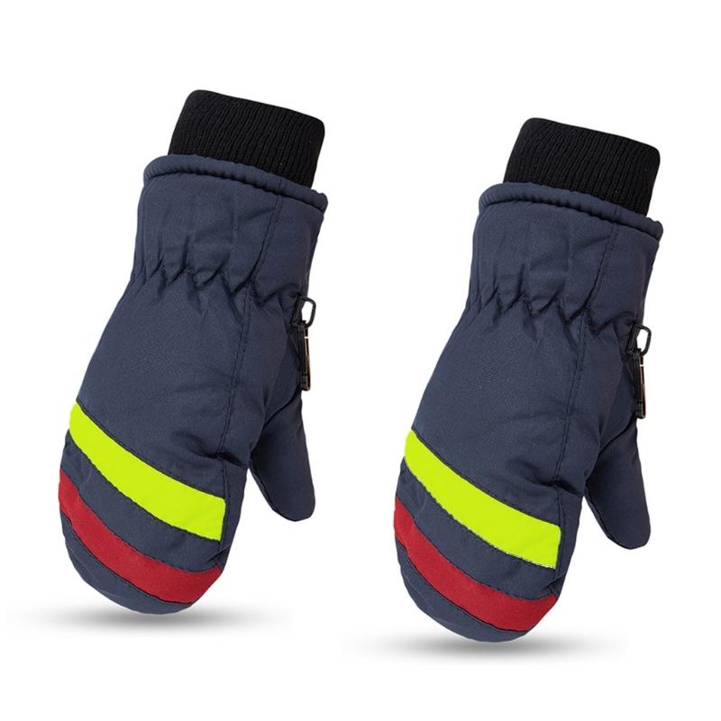 2-5 let Nepromokavé dětské lyžařské rukavice Zimní cyklistické rukavice Protiskluzové rukavice Teplé silné fleecové rukavice na snowboarding