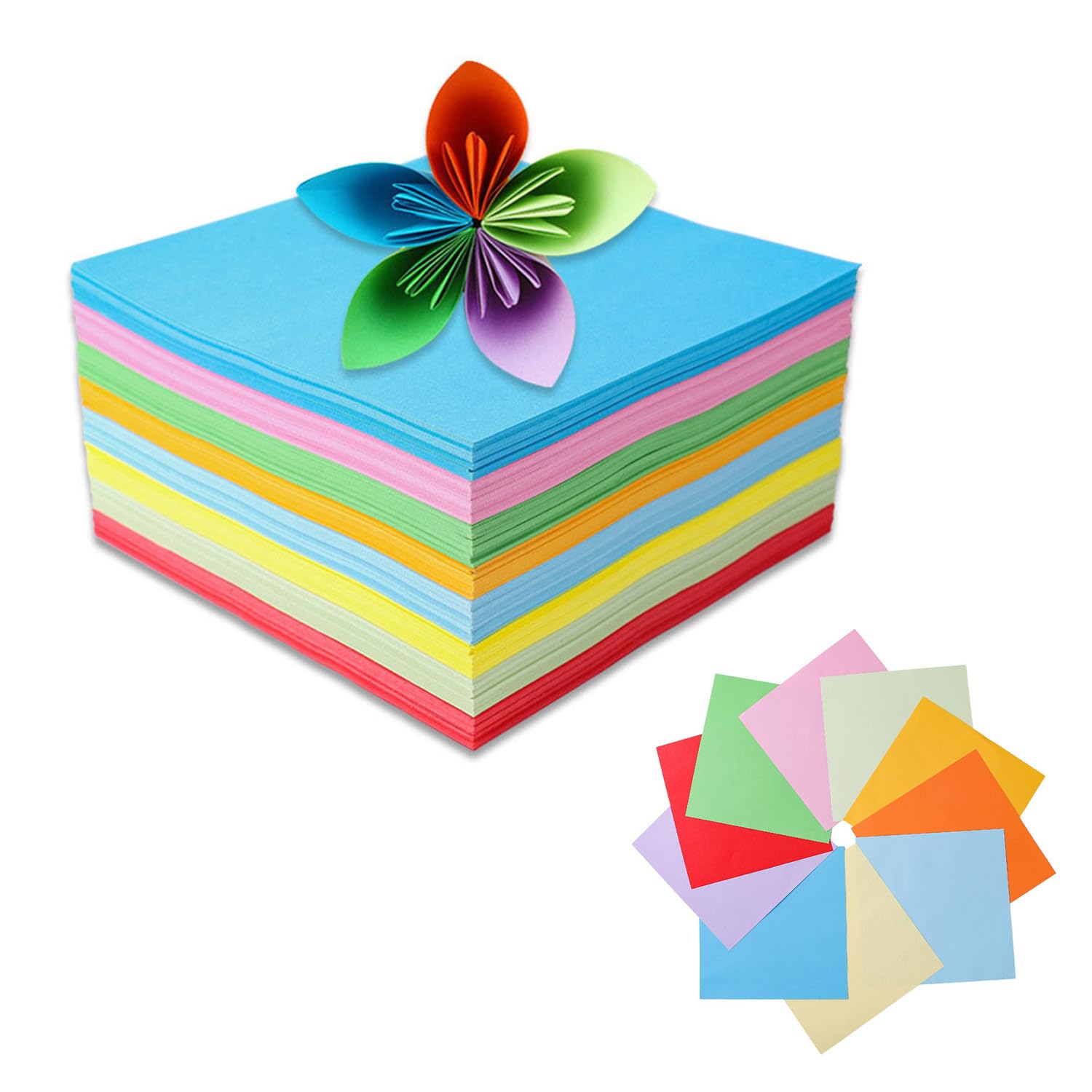 

Origami of Origami origami for paper square 10 colors of colorful DIY craft DIY perfect for Thanksgiving parties and school recitals [Set 100] 15cm,