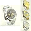 Men Business Quartz Watch With Stainless Steel Case And Rubber Strap For Formal And Casual Wear