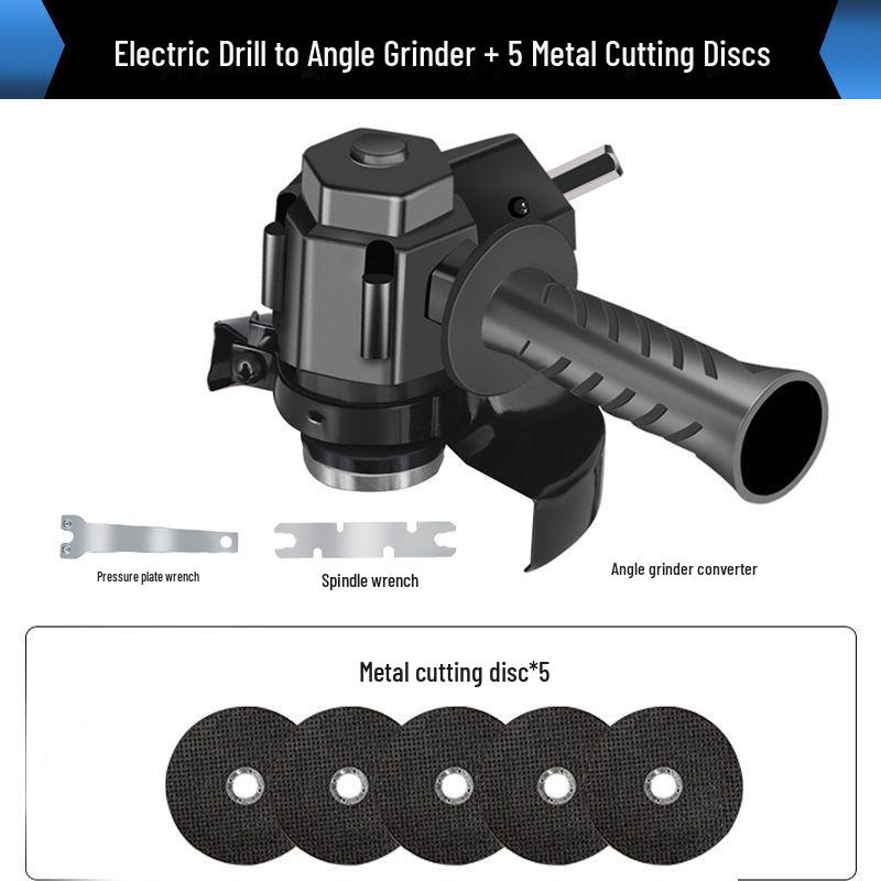 Electric Drill Conversion Kit: Hand Drill to Angle Grinder & Polisher