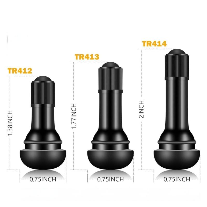 52/150Pcs Universal Copper Tire Valves Stems with Spring Clip Design Tubeless Valves Stems for Various Vehicles