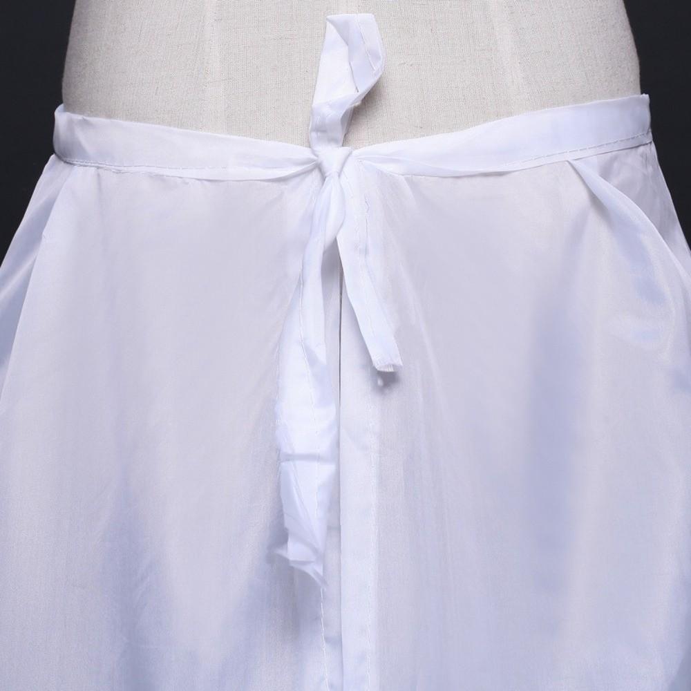 Lightweight 3 Hoops Bridal Crinoline White Breathable Bridal Underskirt A-Line Shape Elegant Cosplay Crinoline Wedding Dress