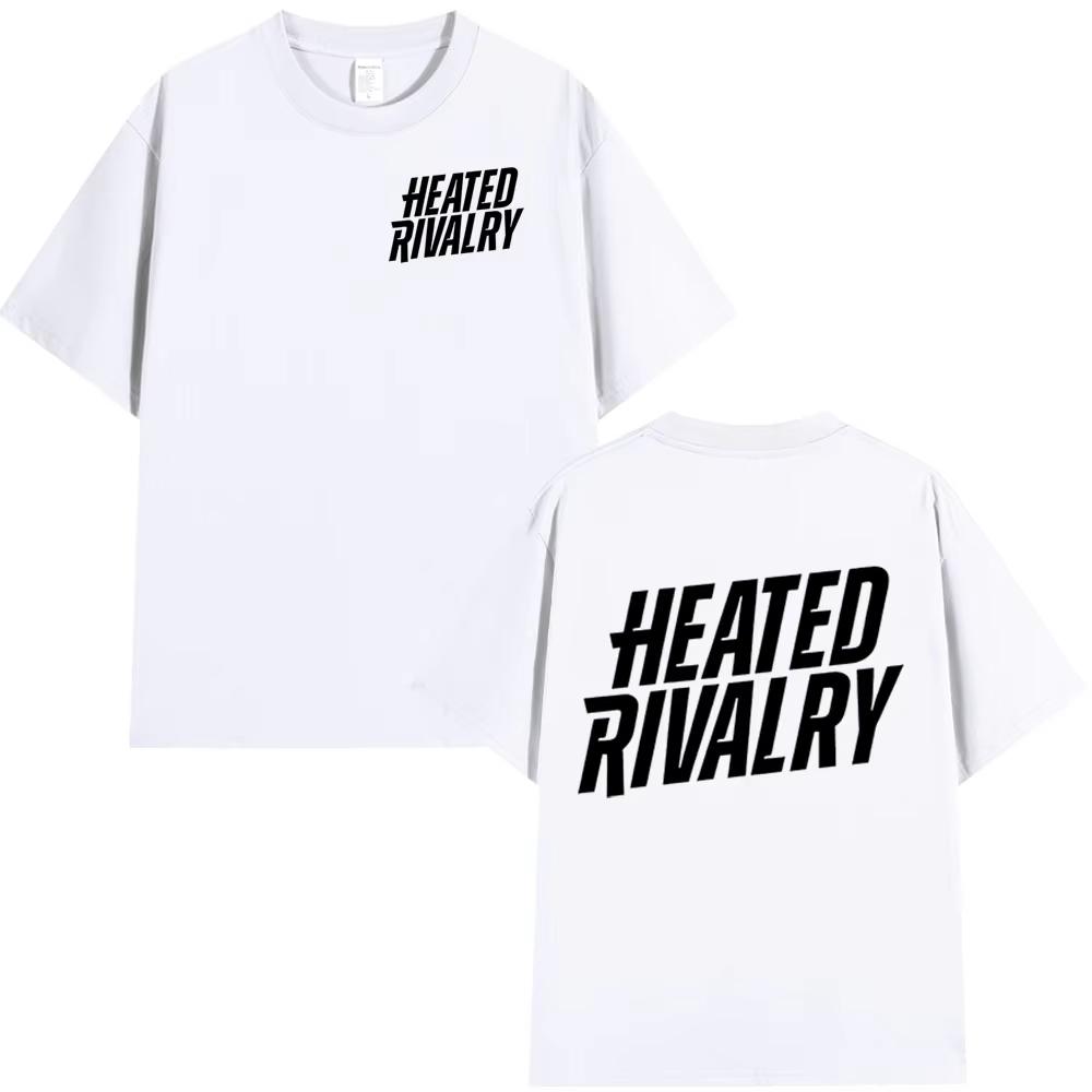 TV Series Heated Rivalry Logo Print Tshirts Unisex Women Fashion Vintage T Shirt Cotton Casual Short Sleeves Tshirt Streetwear