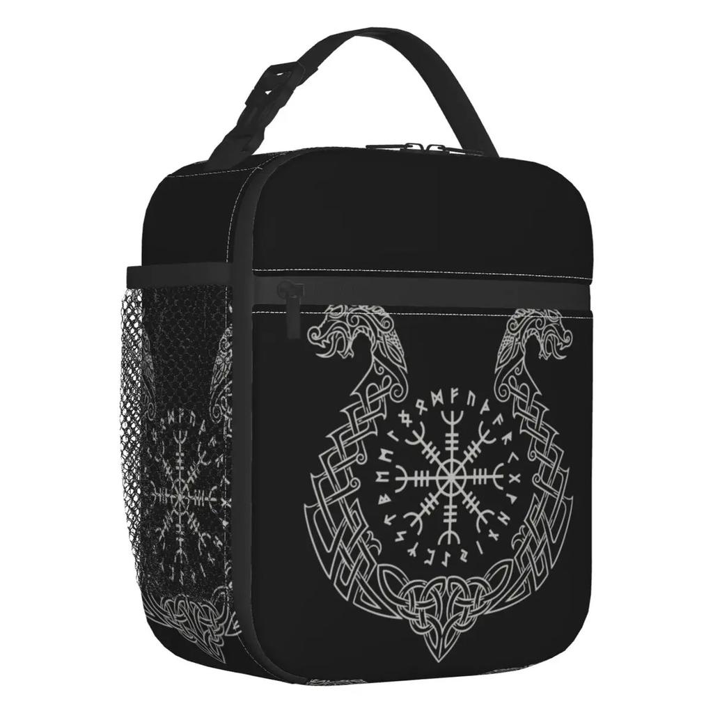 Odin's Eye Insulated Lunch Bag for Work School Raven Norse God Portable Cooler Thermal Lunch Box Women Kids