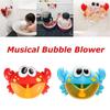 Adorable Red Plastic Cartoon Crab Baby Bath Toy With Music And Bubble Fun Machine