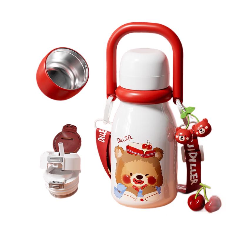 

Diller 610ML 316L Stainless Steel Dual-Drink Portable Water Bottle