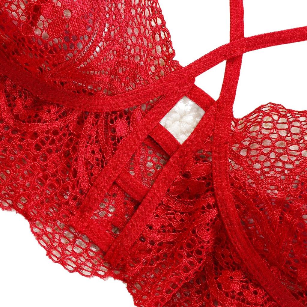 European and American sexy lingerie, hot-selling new lace pajamas and bras two-piece set